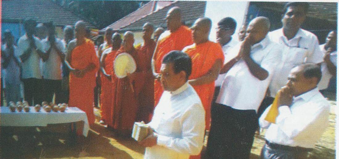 නව ධර්මශාලාවට මුල්ගල් තැබීම